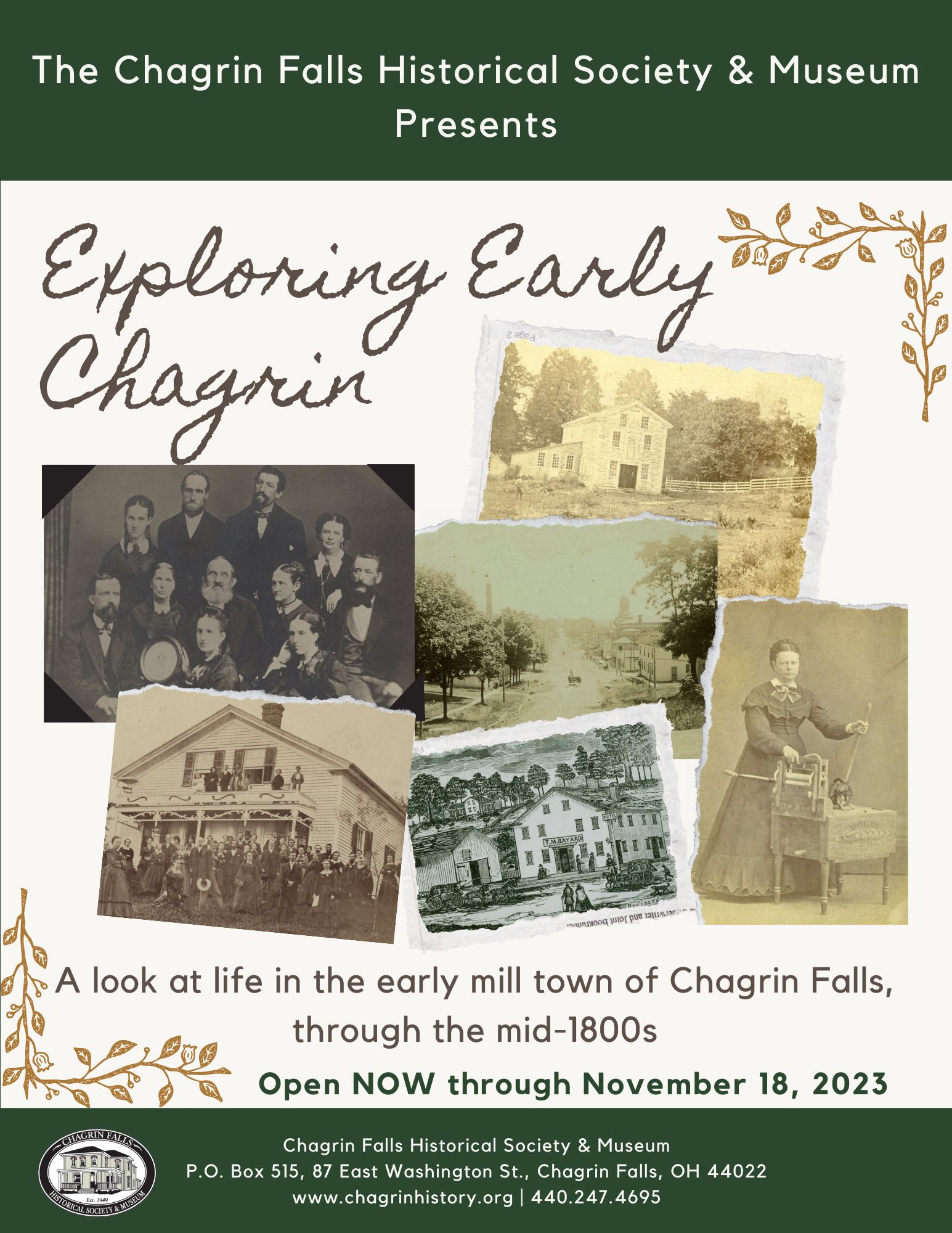 Exhibits – Chagrin Falls Historical Society